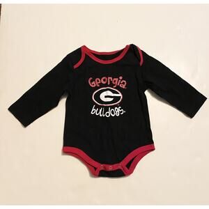 Unisex Infant Coliseum Athletics Georgia Bulldogs One Piece Size 3-6M Black